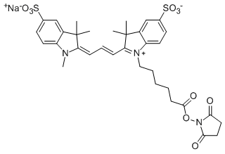 Sulfo-Cyanine3 NHS ester，Sulfo-Cy3 NHS ester,Sulfo-Cyanine3 NHS ester，Sulfo-Cy3 NHS ester