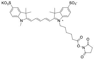 Sulfo-Cyanine5 NHS ester，Sulfo-Cy5 NHS ester,Sulfo-Cyanine5 NHS ester，Sulfo-Cy5 NHS ester