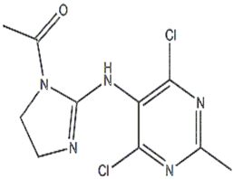 4,6-二氯-2-甲基-5-(1-乙酰基-2-咪唑)-氨基吡啶