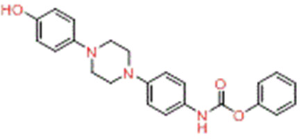 [4-[4-(4-羟基苯基)-1-哌嗪基]苯基]氨基甲酸苯酯,[4-[4-(4-Hydroxyphenyl)-1-piperazinyl]phenyl]carbamic acid phenyl ester