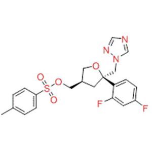(5R-cis)-甲苯-4-磺酸 5-(2,4-二氟苯基)-5-(1H-1,2,4-三氮唑-1-基)甲基四氢呋喃-3-基甲基酯,(5R-cis)-Toluene-4-sulfonic acid 5-(2,4-difluorophenyl)-5-(1H-1,2,4-triazol-1-yl)methyltetrahydrofuran-3-ylmethyl ester