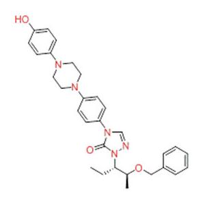 2-[(1S,2S)-1-乙基-2-苄氧基丙基]-2,4-二氢-4-[4-[4-(4-羟基苯基)-1-哌嗪基]苯基]-3H-1,2,4-三氮唑-3-酮,2-[(1S,2S)-1-Ethyl-2-benzyloxypropyl]-2,4-dihydro-4-[4-[4-(4-hydroxyphenyl)-1-piperazinyl]phenyl]-3H-1,2,4-triazol-3-one