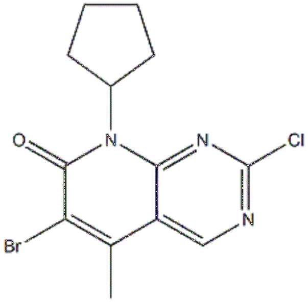 6-溴-2-氯-8-環(huán)戊基-5-甲基-吡啶并[2,3-D]嘧啶-7(8H)-酮,6-broMo-2-chloro-8-cyclopentyl-5-Methylpyrido[2,3-d]pyriMidin-7(8H)-one