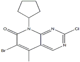 6-溴-2-氯-8-環(huán)戊基-5-甲基-吡啶并[2,3-D]嘧啶-7(8H)-酮,6-broMo-2-chloro-8-cyclopentyl-5-Methylpyrido[2,3-d]pyriMidin-7(8H)-one