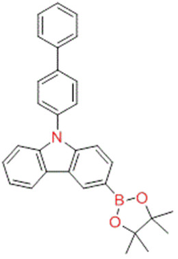 9-[1,1'-联苯]-4-基-3-(4,4,5,5-四甲基-1,3,2-二氧杂环戊硼烷-2-基)-9H-咔唑,9-[1,1'-Biphenyl]-4-yl-3-(4,4,5,5-tetramethyl-1,3,2-dioxaborolan-2-yl)-9H-carbazole