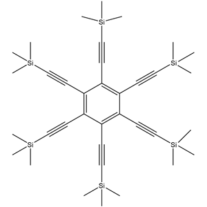 结晶,六(三甲硅基乙炔基)苯, ≥99%