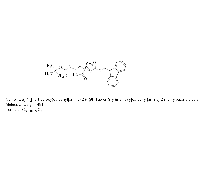 (2S)-4-{[(tert-butoxy)carbonyl]amino}-2-({[(9H-fluoren-9-yl)methoxy]carbonyl}amino)-2-methylbutanoic acid