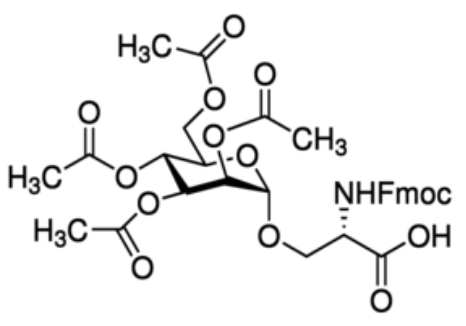 甘露糖絲氨酸,Fmoc-L-Ser(a-D-ManAc4)-OH,Fmoc-L-Ser(a-D-ManAc4)-OH,2,3,4,6-Tetra-O-acetyl-a-D-mannopyranosyl-Fmoc serine