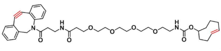 反式環(huán)辛烯-四聚乙二醇-二苯基環(huán)辛炔,TCO-PEG4-DBCO,TCO-PEG4-DBCO