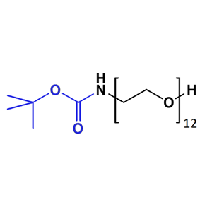 十二聚乙二醇-叔丁氧羰基,N-Boc-PEG12-alcohol,BocNH-PEG12-OH