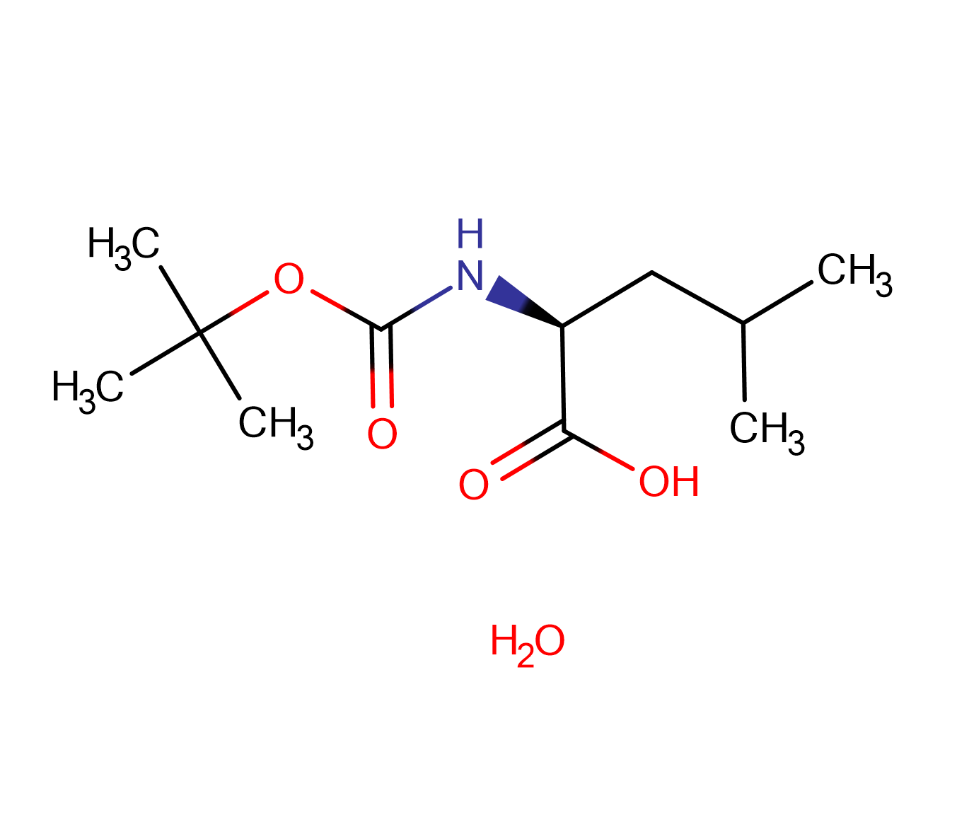 N-Boc-L-亮氨酸水合物,Boc-Leu-OH.H2O