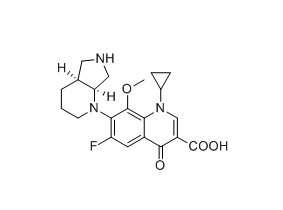 莫西沙星雜質(zhì)M,1-cyclopropyl-6-fluoro-8-methoxy-7-((4aS,7aS)-octahydro-1H-pyrrolo[3,4-b]pyridin-1-yl)-4-oxo-1,4-dihydroquinoline-3-carboxylic acid