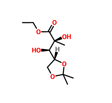 2-C-甲基-4,5-O-(1-甲基乙烯基)-D-阿拉伯糖酸乙酯,D-Arabinonic acid, 2-C-methyl-4,5-O-(1-methylethylidene)-,ethyl ester