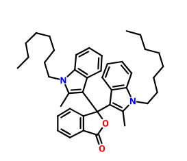 3,3-双(2-甲基-1-辛基-1H-吲哚-3-基)苯酞,3,3-Bis(2-methyl-1-octyl-1H-indol-3-yl)isobenzofuran-1(3H)-one