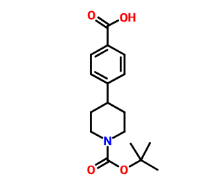 1-N-BOC-4-(4-羧基苯基)哌啶,1-N-Boc-4-(4'-Carboxyphenyl)piperidine