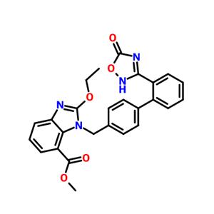 1-[[2-(2,5-二氢-5-氧代-1,2,4-噁二唑-3-基)[1,1-联苯]-4-基]甲基]-2-乙氧基-1H-苯并咪唑-7-羧酸甲酯,1H-BenziMidazole-7-carboxylic acid, 1-[[2