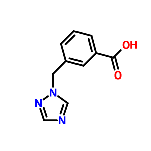 3-(1H-1,2,4-噻唑-1-甲基)苯甲酸,3-[(1H-1,2,4-triazol-1-yl)methyl]benzoic acid