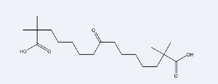 2,2,14,14-tetramethyl-8-oxopentadecanedioic acid,2,2,14,14-tetramethyl-8-oxopentadecanedioic acid