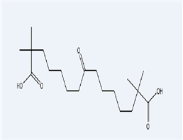 2,2,14,14-tetramethyl-8-oxopentadecanedioic acid