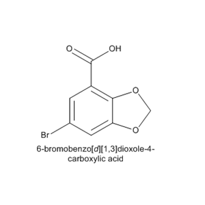 6-溴苯并[D][1,3]1,3-二氧杂环戊烯-4-羧酸