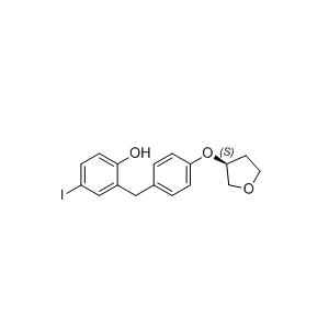 恩格列净杂质33,(S)-4-iodo-2-(4-((tetrahydrofuran-3-yl)oxy)benzyl)phenol