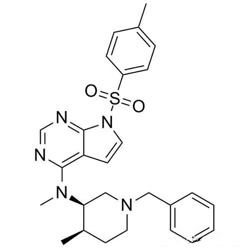 N-((3R,4R)-1-苄基-4-甲基哌啶-3-基)-N-甲基-7-对甲苯磺酰基-7H-吡咯并[2,3-d]嘧啶-4-胺,N-((3R,4R)-1-benzyl-4-methylpiperidin-3-yl)-N-methyl-7-tosyl-7H-pyrrolo[2,3-d]pyrimidin-4-amine