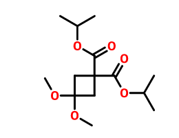 3,3-二甲氧基环丁烷-1,1-二甲酸 二异丙酯,diisopropyl 3,3-dimethoxycyclobutane-1,1-dicarboxylate