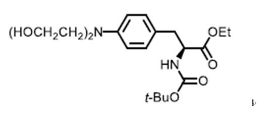 N-boc-L-3-(4- bis(hydroxyethyl)aminophenyl) alanine ethyl ester