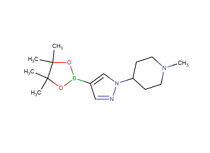 1-methyl-4-[4-(4,4,5,5-tetramethyl-1,3,2-dioxaborolan-2-yl)-1H-pyrazol-1-yl]piperidine,1-methyl-4-[4-(4,4,5,5-tetramethyl-1,3,2-dioxaborolan-2-yl)-1H-pyrazol-1-yl]piperidine