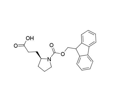 3-[(2S)-1-(9H-fluoren-9-ylmethoxycarbonyl)pyrrolidin-2-yl]propanoic acid