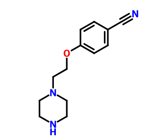 4-(2-(piperazin-1-yl)ethoxy)benzonitrile,4-(2-(piperazin-1-yl)ethoxy)benzonitrile