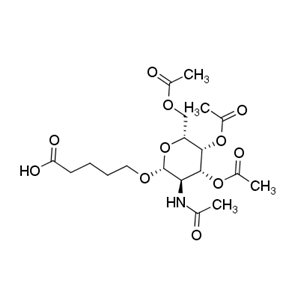 5-[(2R,3R,4R,5R,6R)-3-acetamido-4,5-diacetyloxy-6-(acetyloxymethyl)oxan-2-yl]oxypentanoic acid