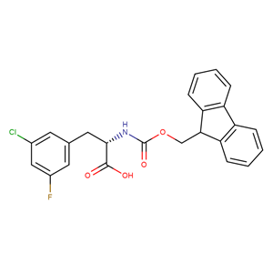 N-Fmoc-5-chloro-3-fluoro-L-phenylalanine,(2S)-3-(3-chloro-5-fluorophenyl)-2-({[(9H-fluoren-9-yl)methoxy]carbonyl}amino)propanoic acid