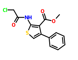 2-(2-氯乙酰基氨基)-4-苯基噻吩-3-甲酸甲酯,Methyl 2-(2-chloroacetamido)-4-phenylthiophene-3-carboxylate