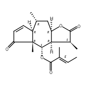 小堆心菊素 C;6-O-惕各酸-11?,13-二氢堆心菊灵