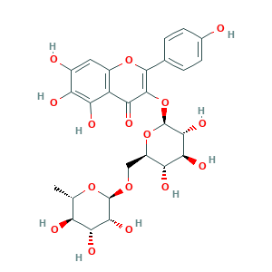 6-羟基山柰酚-3-O-芸香糖苷,6-Hydroxykaempferol 3-β-rutinoside