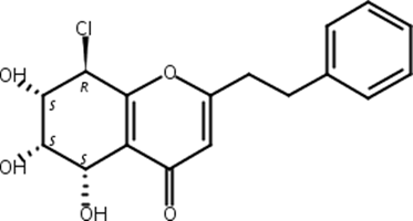 8-氯-2-（2-苯乙基）-5,6,7-三羟基-5,6,7,8-四氢色酮,(5S,6S,7S,8R)-8-Chloro-5,6,7-trihydroxy-2-phenylethyl-5,6,7,8-tetrahydro-4H-chromen-4-one