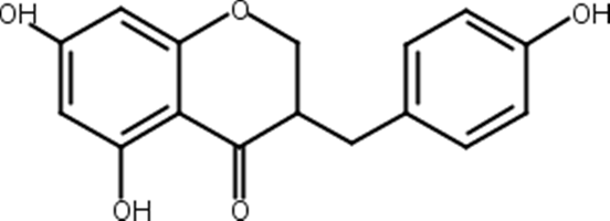 5,7-二羟基-3-(4-羟基苄基)色满-4-酮,4-Demethyl-3,9-dihydroeucomin