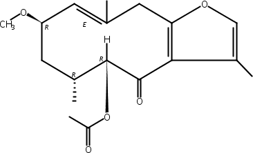 (1(10)E,2R*,5R*)-2-methoxy-5-acetoxyfuranogermacr-1(10)-en-6-one