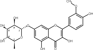 异鼠李素-7-O-α-L-鼠李糖,Isorhamnetin 7-O-α-L-rhamnoside