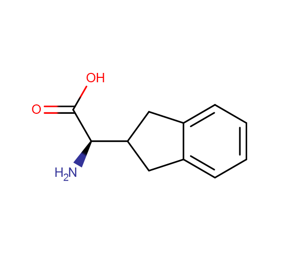 R-茚满基甘氨酸,(2R)-2-amino-2-(2,3-dihydro-1H-inden-2-yl)acetic acid
