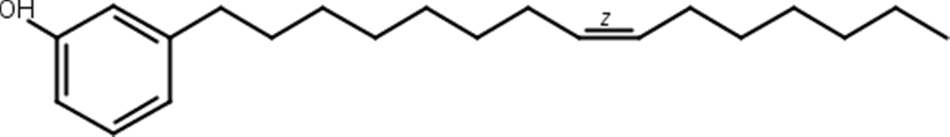 腰果酚,Cardanol C15:1;Ginkgol;Cardanol monoene;3-[(Z)-pentadec-8-enyl]phenol