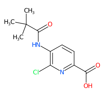 6-氯-5-棕櫚酰胺甲酸吡啶,6-Chloro-5-pivalamidopicolinic aci