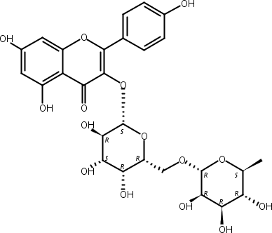 山奈酚-3-O-刺槐二糖苷,Kaempferol-3-O-robinobioside