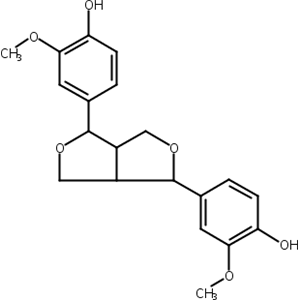 松脂醇,4,4′-[Hexahydrofuro[3,4-c]furan-1,4-diyl]bis(2-methoxyphenol)