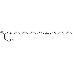 腰果酚,Cardanol C15:1;Ginkgol;Cardanol monoene;3-[(Z)-pentadec-8-enyl]phenol