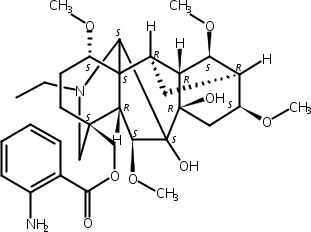 氨茴酰牛扁碱,Anthranoyllycoctonine