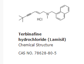 Terbinafine hydrochloride (Lamisil)