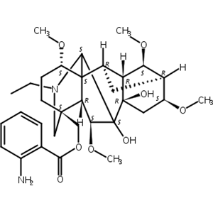 氨茴酰牛扁碱,Anthranoyllycoctonine