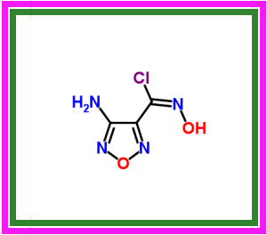 4-氨基-N'-羟基-1,2,5-噁二唑-3-碳酰亚胺基氯,4-amino-N-hydroxy-1,2,5-oxadiazole-3-carboximidamidoyl chloride